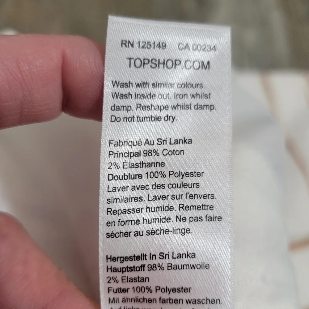 Topshop cropped wide
